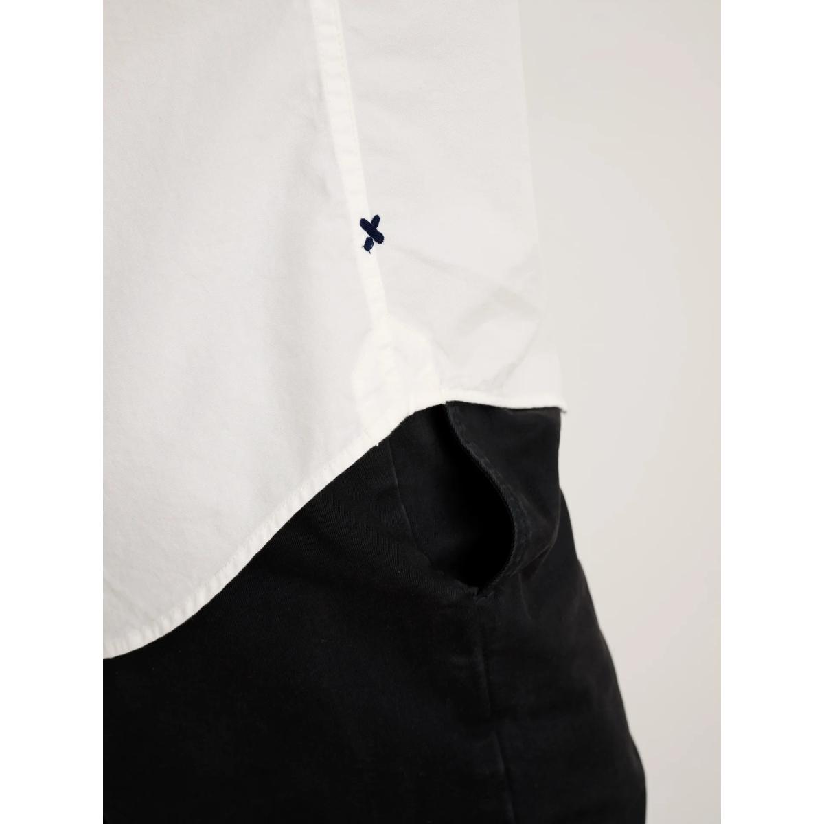 Mill Shirt Cotton Poplin White - Shirts
