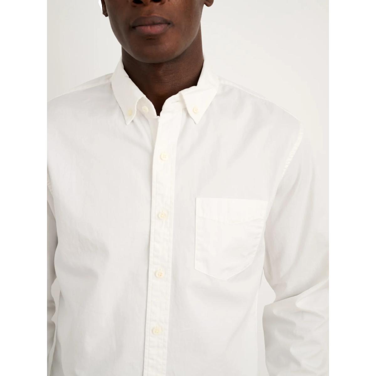 Mill Shirt Cotton Poplin White - Shirts
