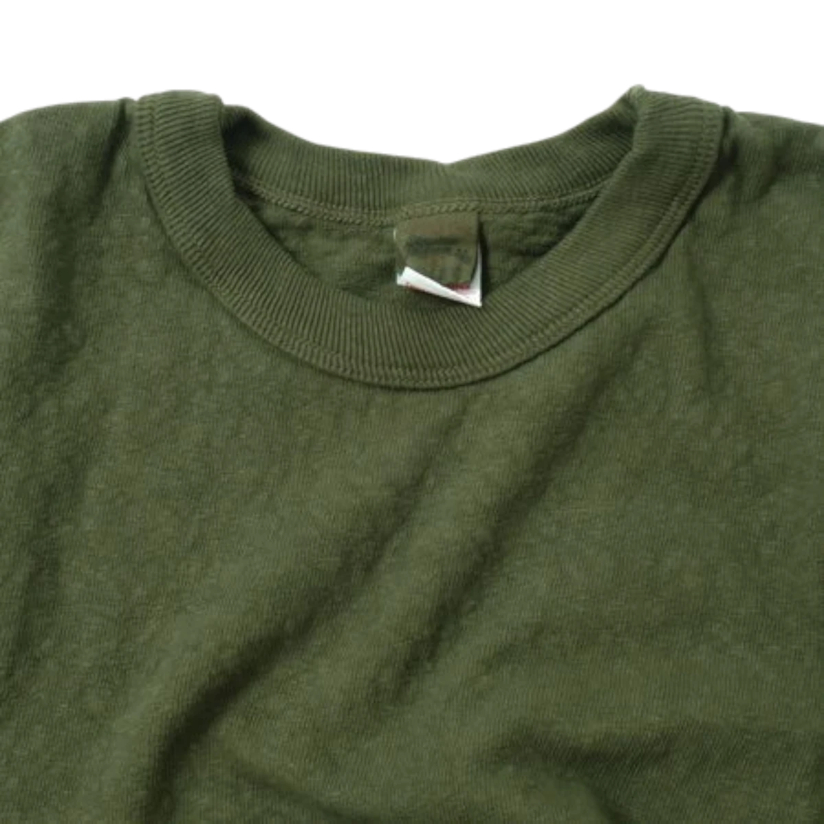MILWORK No.8 Slub Nep Short Sleeve T-Shirt in green. Made from a durable 9.5 oz. cotton blend with a unique slub texture and neps.