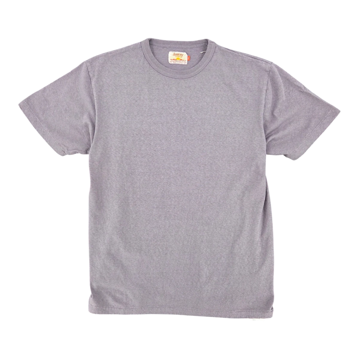 MILWORK Haleiwa Loopwheel Tee in minimal grey recycled cotton. Midweight, durable t-shirt with no side seams.