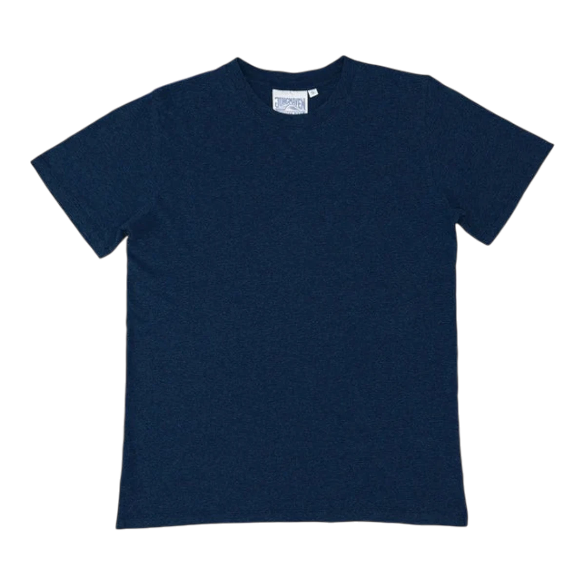 MILWORK Heathered Jung Tee in deep indigo, a classic fit short sleeve crewneck made from a lightweight hemp and organic cotton blend.