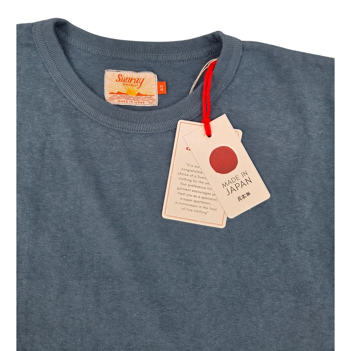 MILWORK Haleiwa Loopwheel Tee in Indian Teal, made from recycled cotton with a loopwheel construction and no side seams.