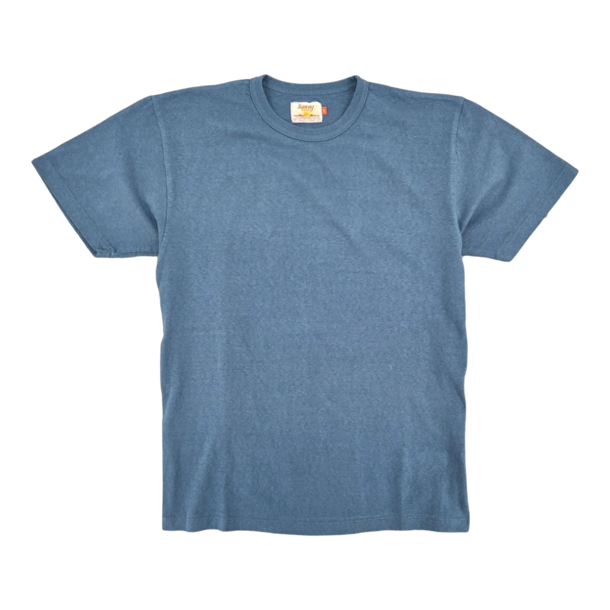MILWORK Haleiwa Loopwheel Tee in Indian Teal, made from recycled cotton jersey with a soft hand feel and durable loopwheel construction.