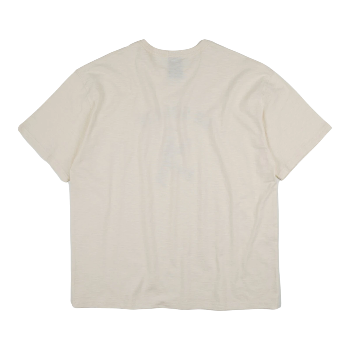 MILWORK Le Soulie Slub Tee in ivory cotton features a relaxed fit and lived-in texture from the slub weave.