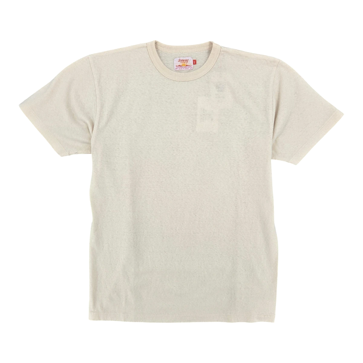 MILWORK Haleiwa Loopwheel Tee in moth colour. Made from recycled cotton jersey with a soft hand feel and no side seams.