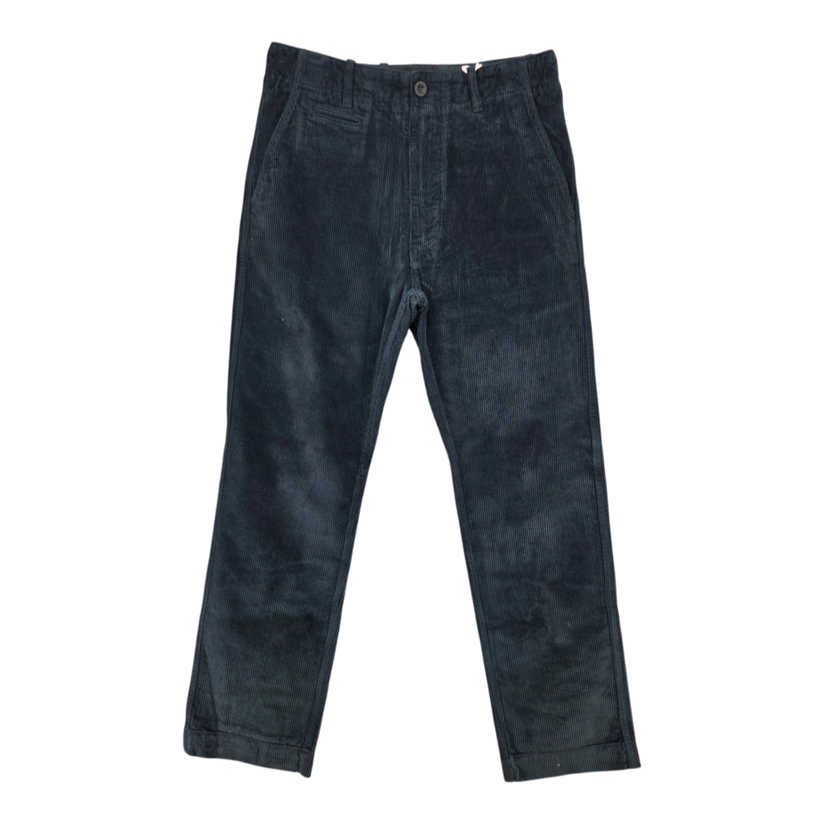 MILWORKS East Harbour Surplus Axel blue corduroy chino trousers in relaxed fit 100% washed cotton