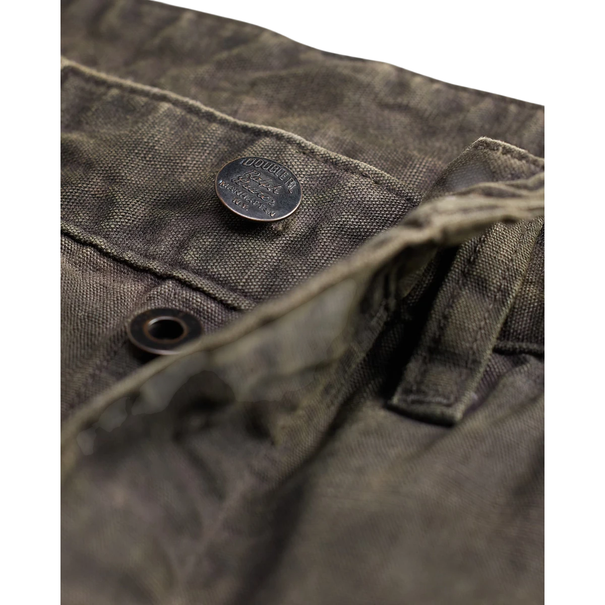 MILWORKS black Japanese cotton canvas carpenter pants with button fly, reinforced knees, and vintage workwear details.