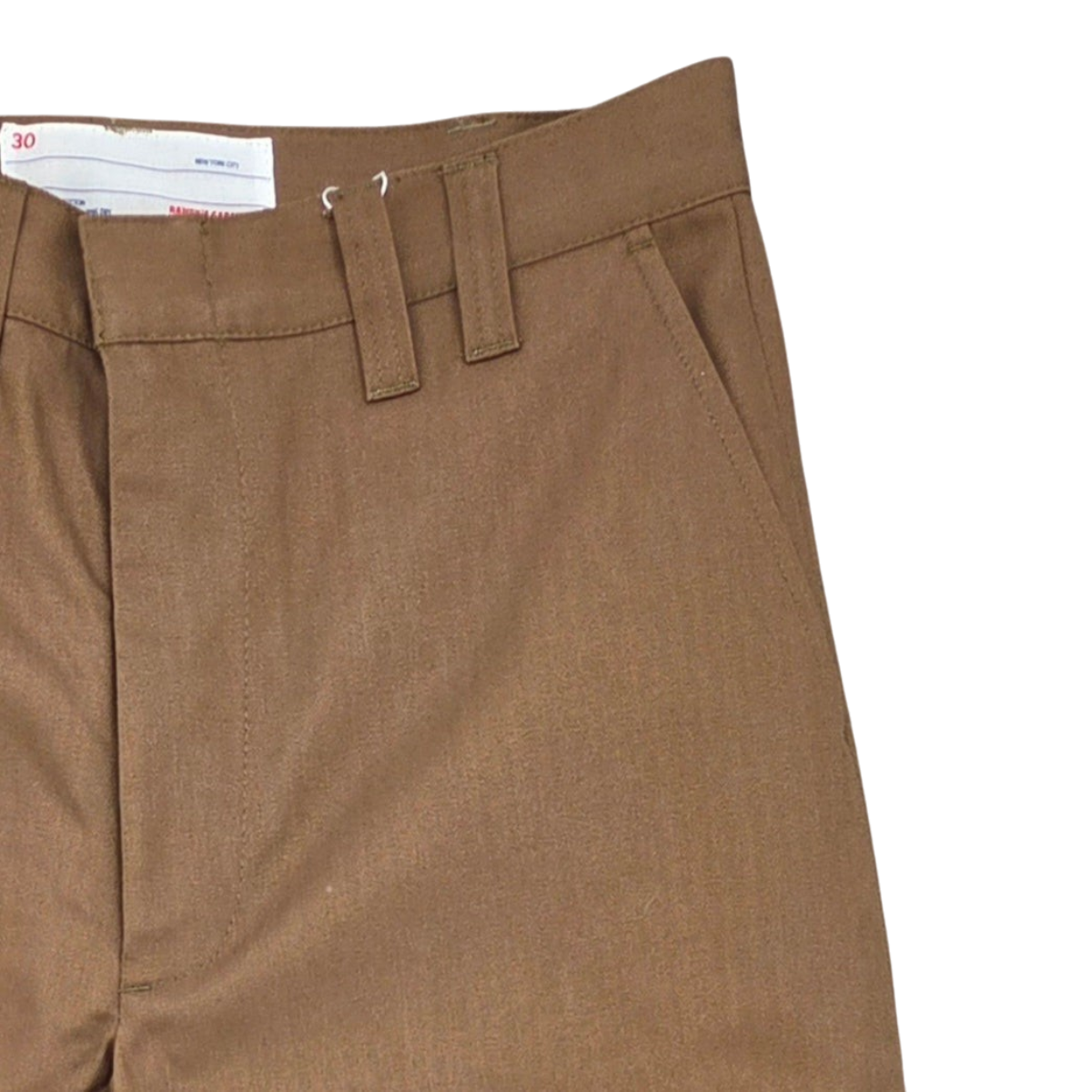 MILWORKS coyote brown 9oz herringbone twill work pants with belt loops and side pockets