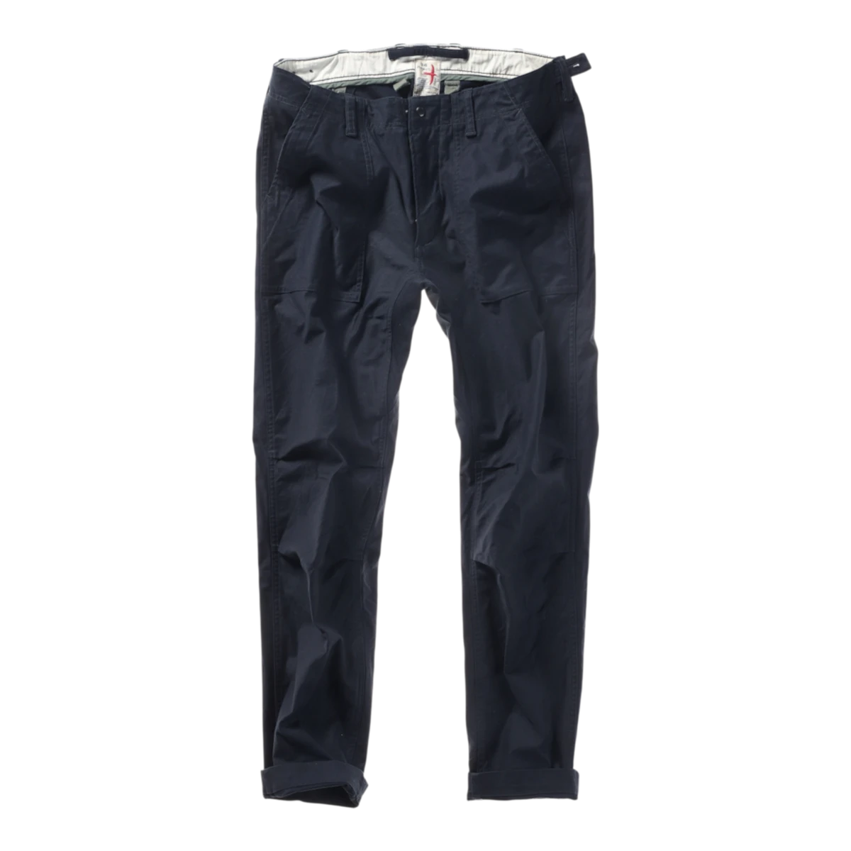 MILWORKS Relwen Supply Pant in dark navy featuring a durable cotton construction and classic utility pocket design.