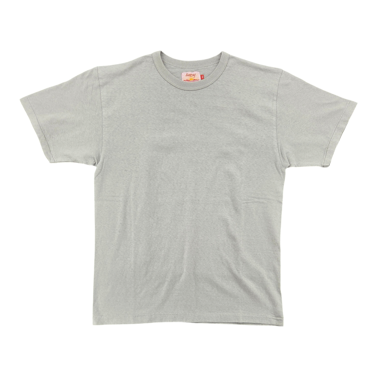 MILWORKS Sunray Sportswear Haleiwa loopwheel t-shirt in desert sage recycled cotton with a durable crew neckline