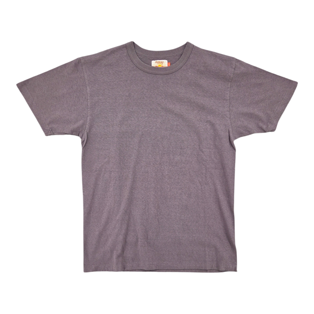 MILWORKS Sunray Sportswear Haleiwa loopwheel t-shirt in shark grey recycled cotton with a durable crew neckline