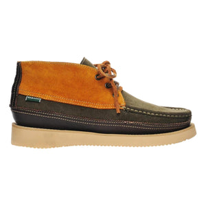 Miwak Canoe Moc Cognac & Mustard & Dark Green & Dark Brown
