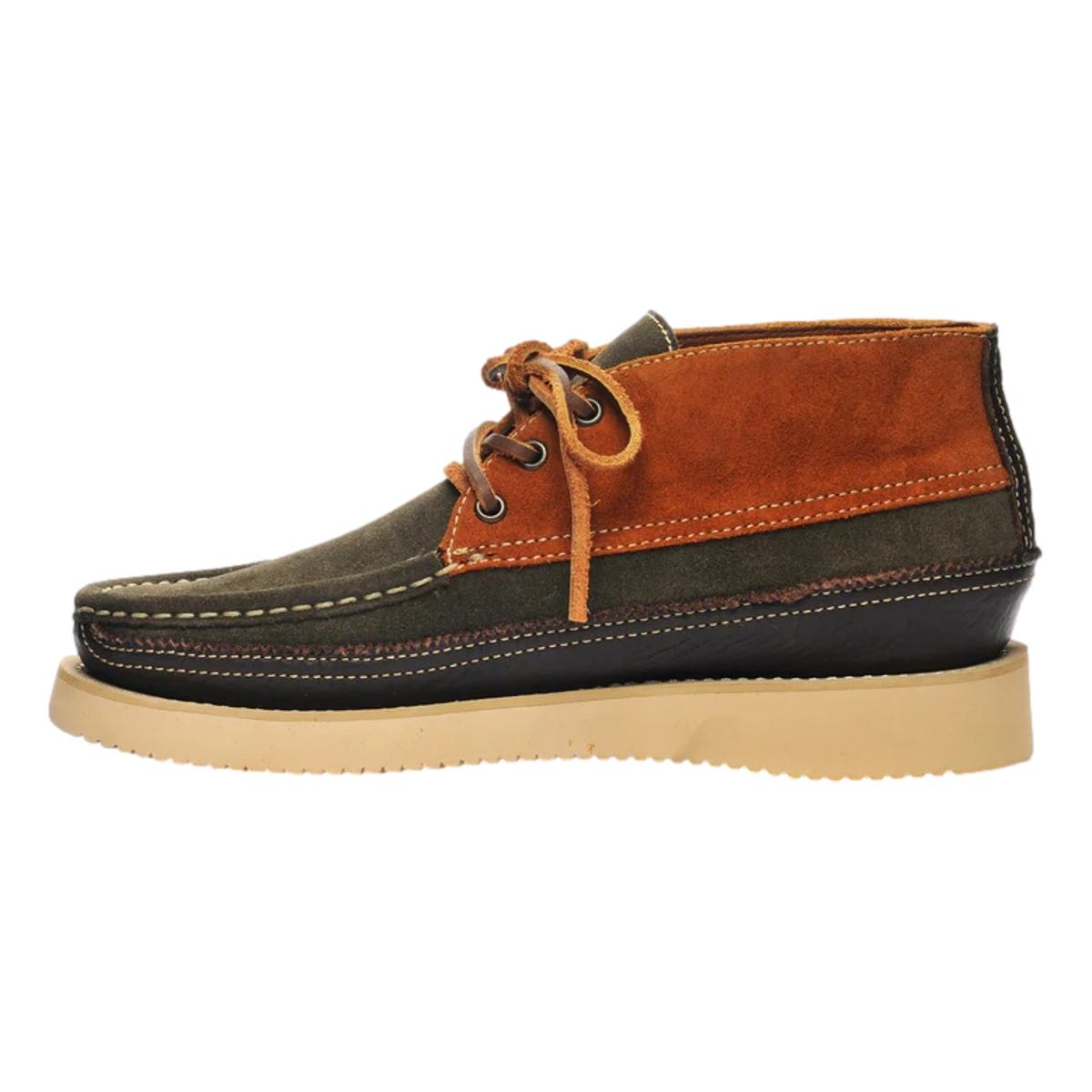 Miwak Canoe Moc Cognac & Mustard & Dark Green & Dark Brown - MILWORKS