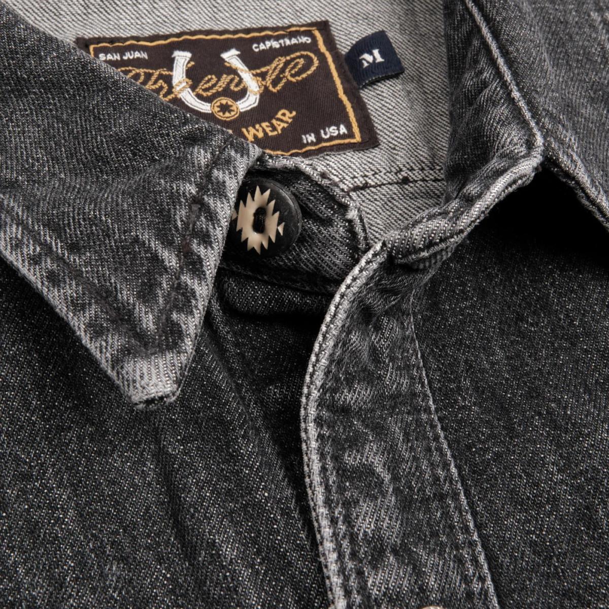 Modern Western 11oz Black Stone Washed Denim - Shirt