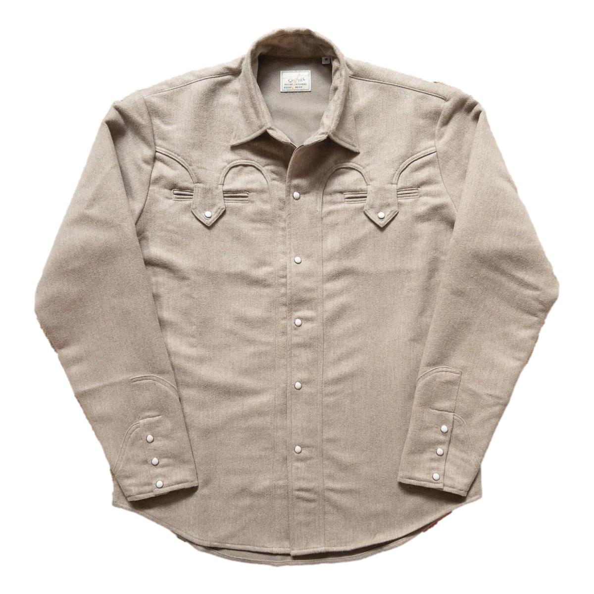 Moleskin Outlaw Shirt Taupe Melange - Shirt