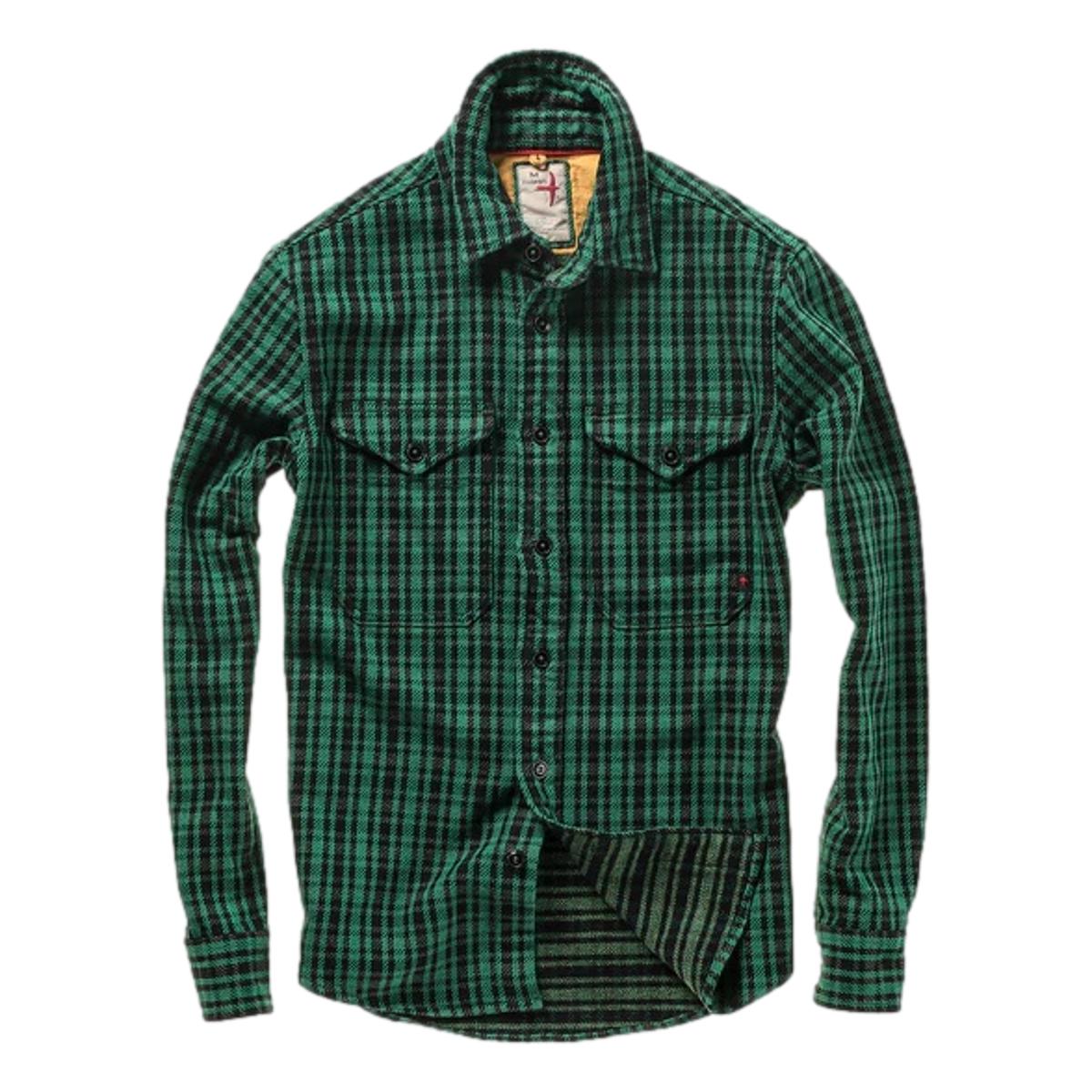 Mountain Flannel Green Black Grid Plaid - Shirts