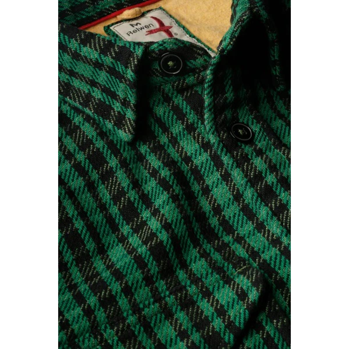 Mountain Flannel Green Black Grid Plaid - Shirts