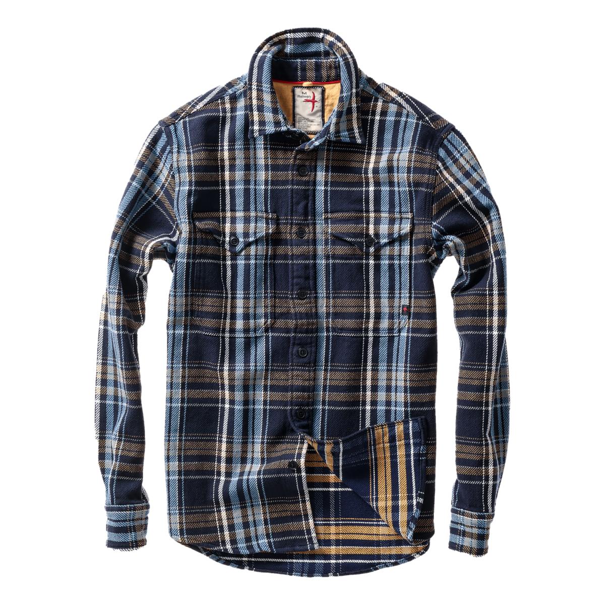 Mountain Flannel Navy Multi Plaid - Shirts