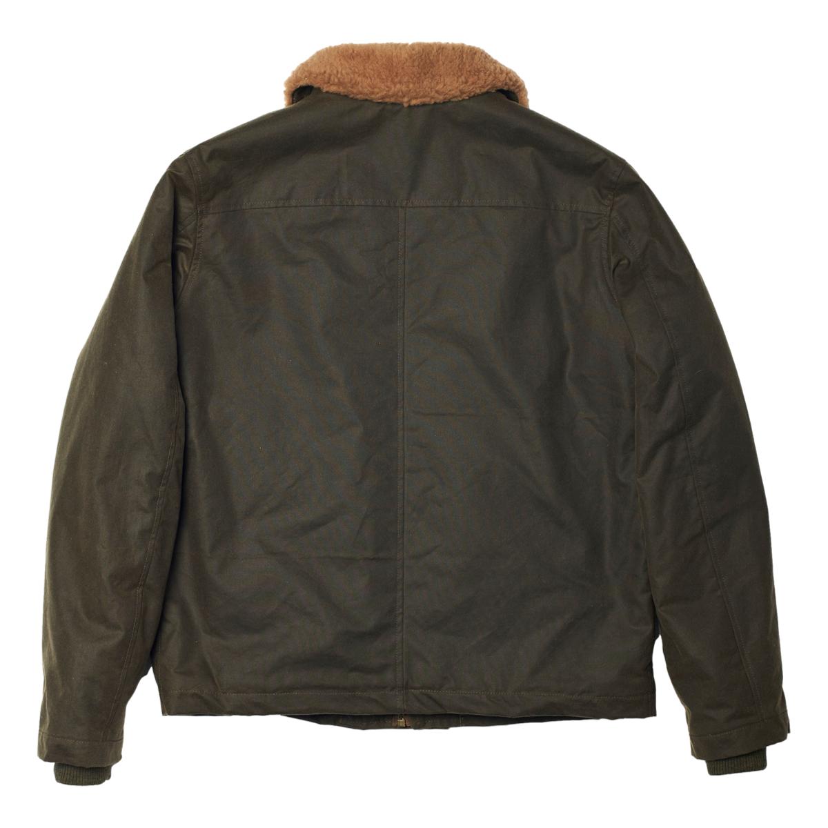 N-1 Deck Army Green Waxed Canvas Jacket - MILWORKS