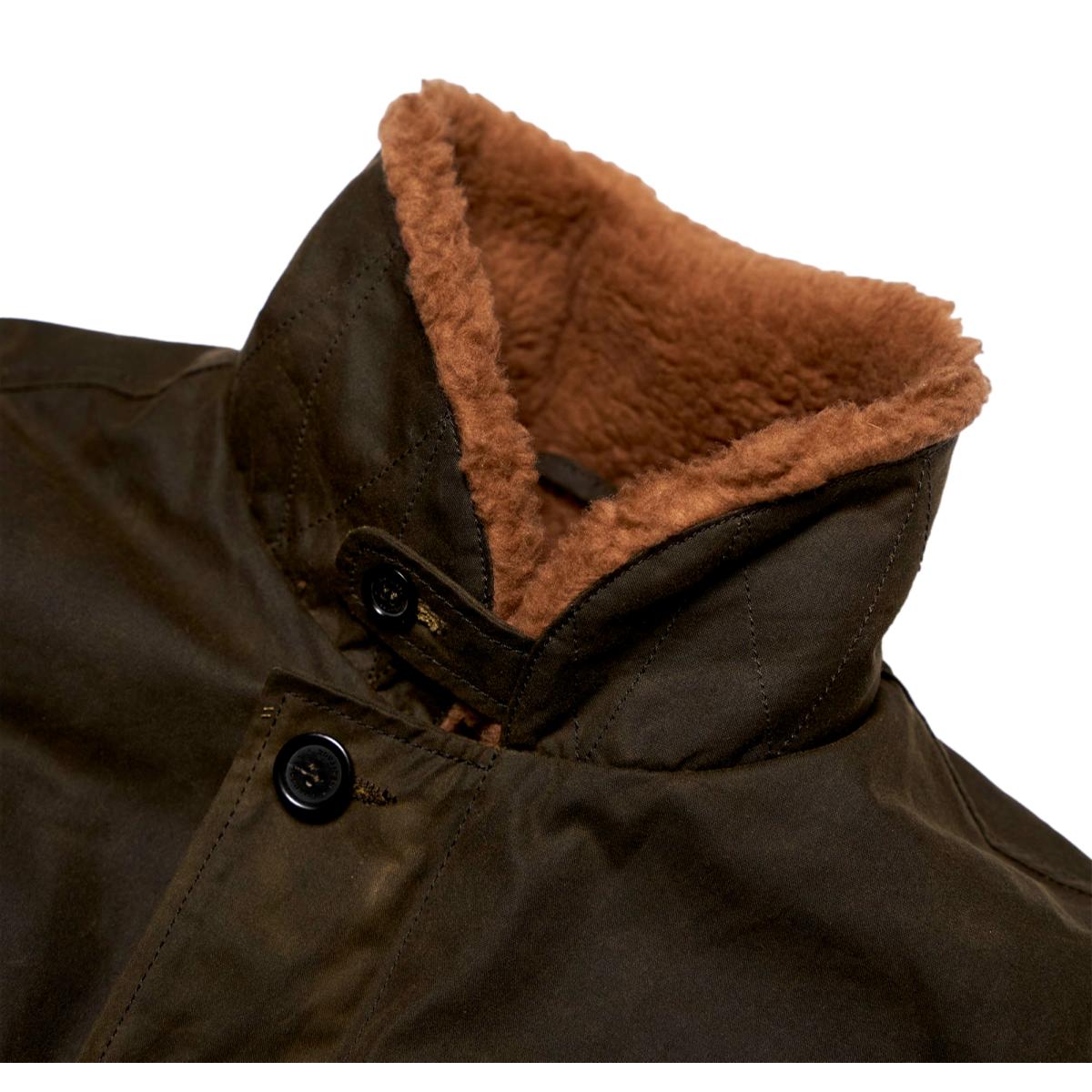 N-1 Deck Army Green Waxed Canvas Jacket - MILWORKS