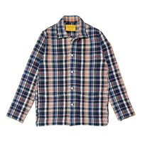 N°106 Shirt Jacket Orange Blue Plaid - Shirts Jacket