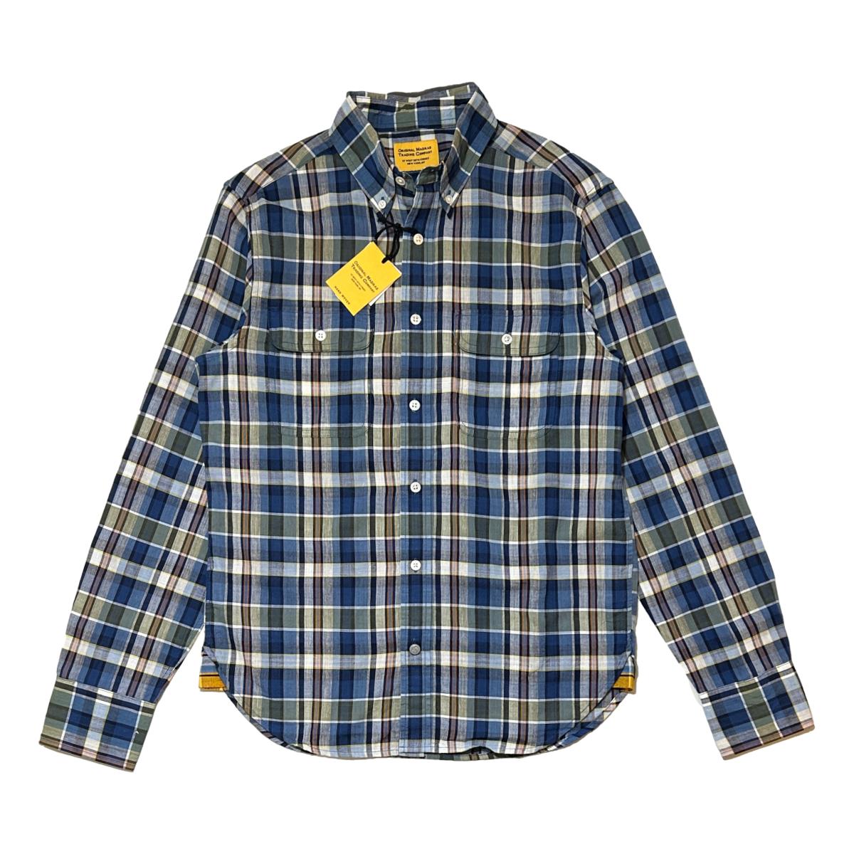 N°128 Twin Flap Shirt Green Plaid - Shirts