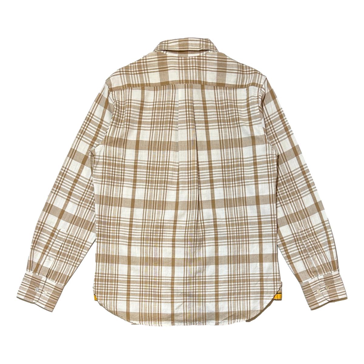 N°7 Straight Collar Shirt Natural Brown - Shirts