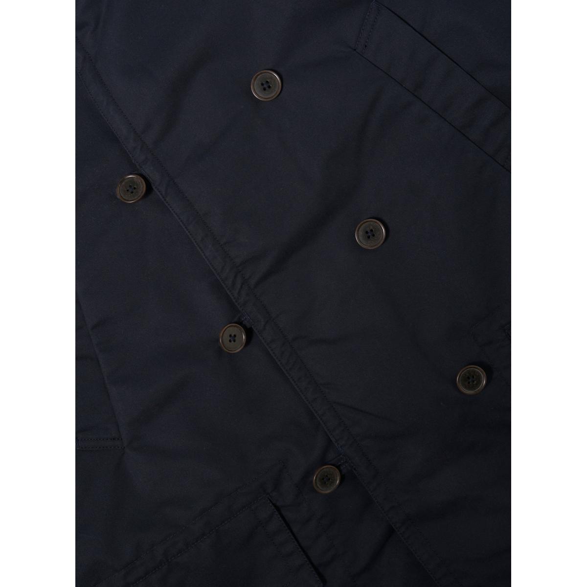 Navy Brushed Polytech Sherpa Reversible Mackinaw Jacket