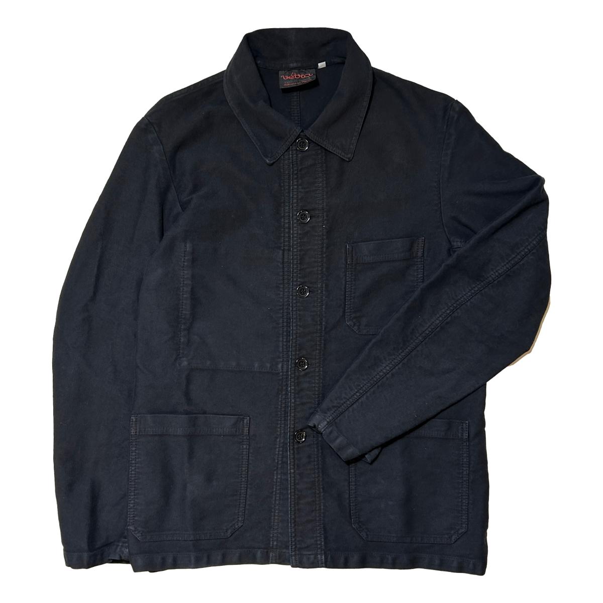 Navy French Moleskin Chore Jacket - Chore Coat