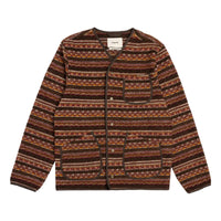Neist Cardigan Umber Knitted Fairisle - Cardigan