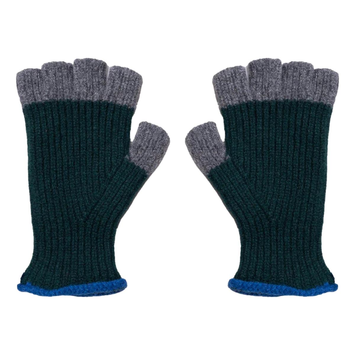 No Fingers In There Ribbed Gloves Forest - Gloves