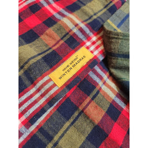 No103 Contrast Panel Button Down Patchwork Shirts