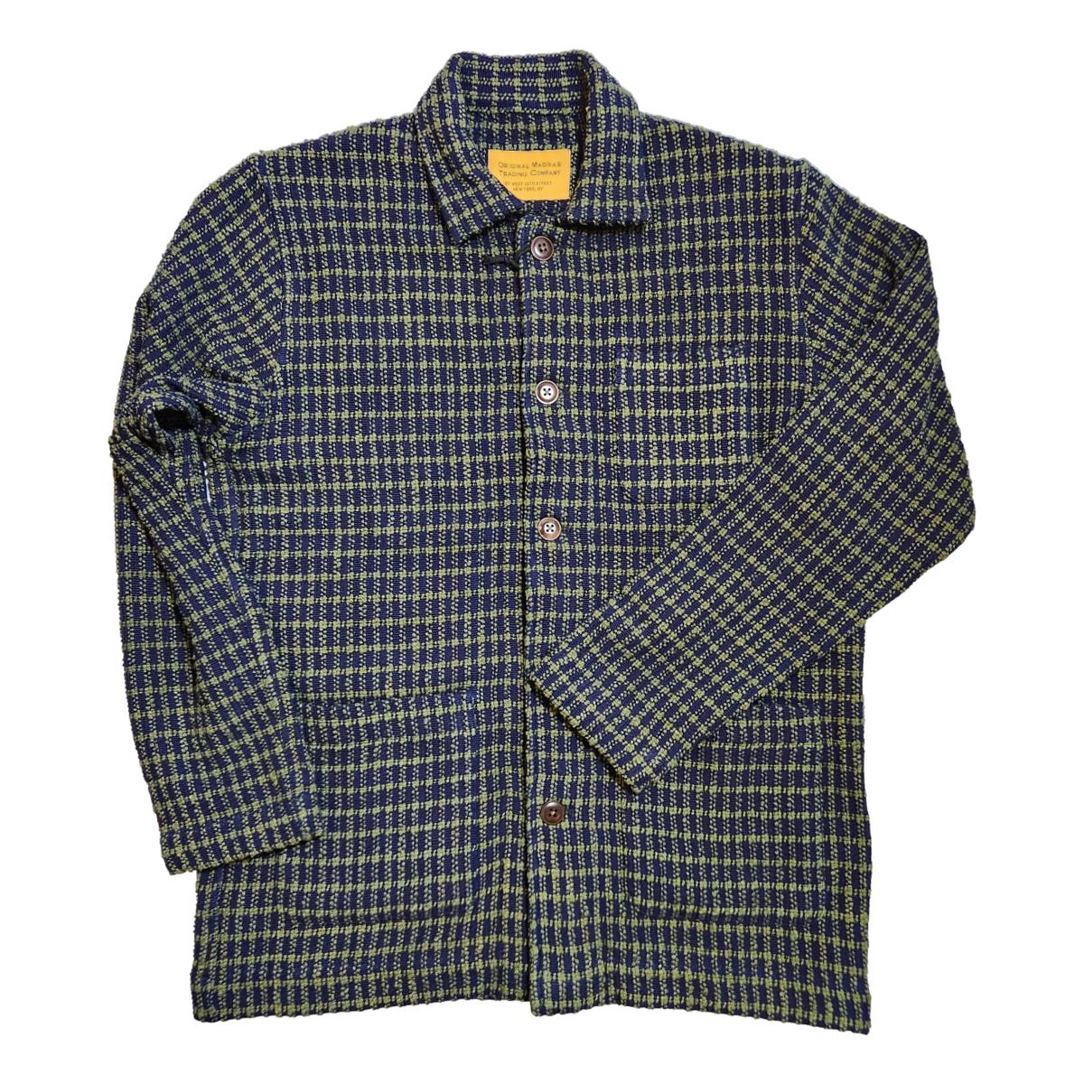 No106 Shirt Jacket Navy Green Shirts Jacket