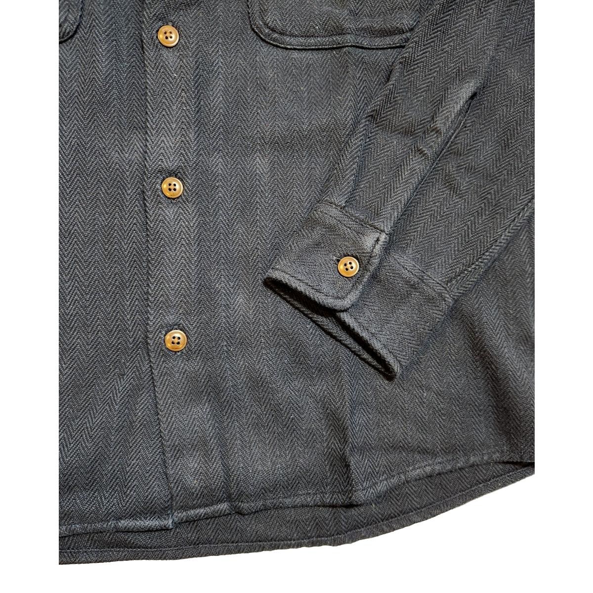 No111 Round Tail Over Shirt in Dark Indigo Shirts