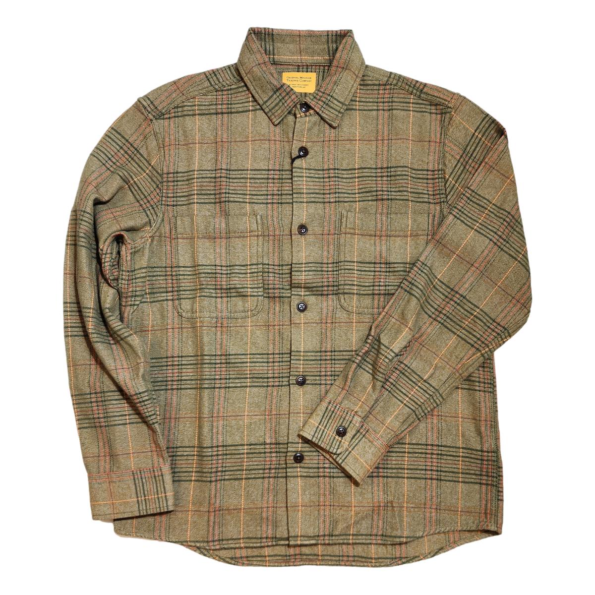 No111 Round Tail Over Shirt in Deep Khaki Shirts