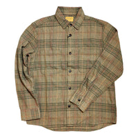 No111 Round Tail Over Shirt in Deep Khaki Shirts