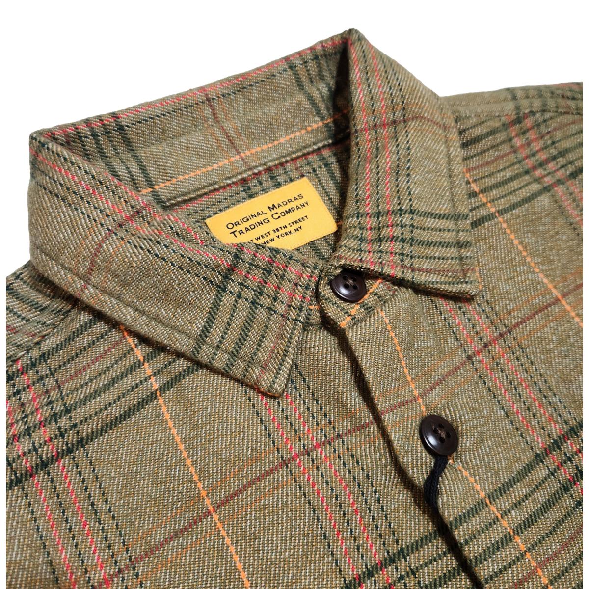 No111 Round Tail Over Shirt in Deep Khaki Shirts