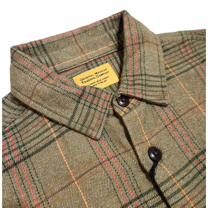 No111 Round Tail Over Shirt in Deep Khaki Shirts