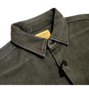 No111 Round Tail Over Shirt in Field Green Shirts
