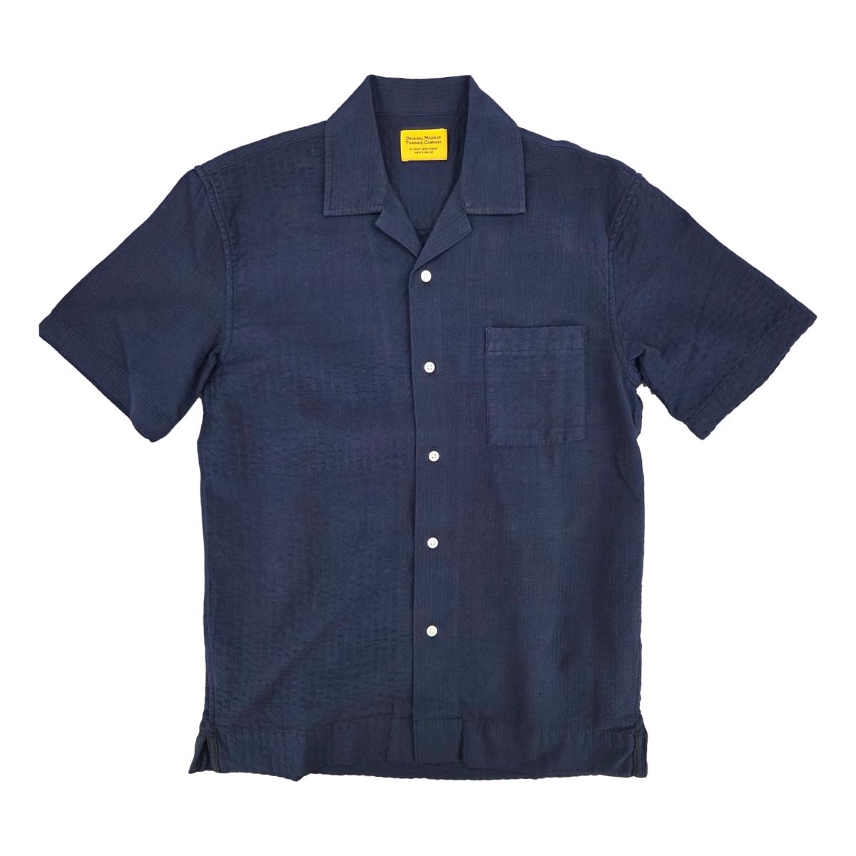 No30 Cuban Short Sleeve Shirt Navy - Shirts