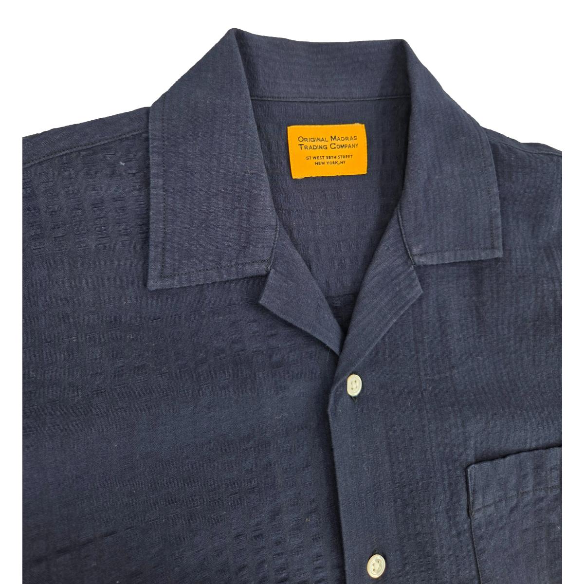 No30 Cuban Short Sleeve Shirt Navy - Shirts