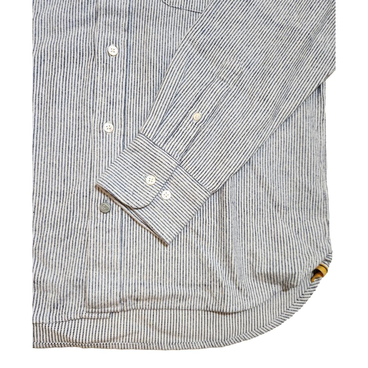 No5 Classic Button Down Shirt Blue Striped Shirts