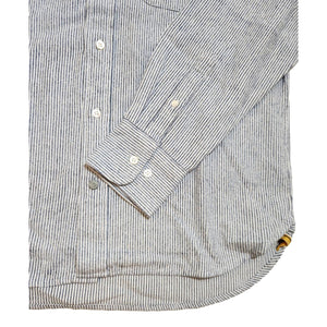 No5 Classic Button Down Shirt Blue Striped Shirts