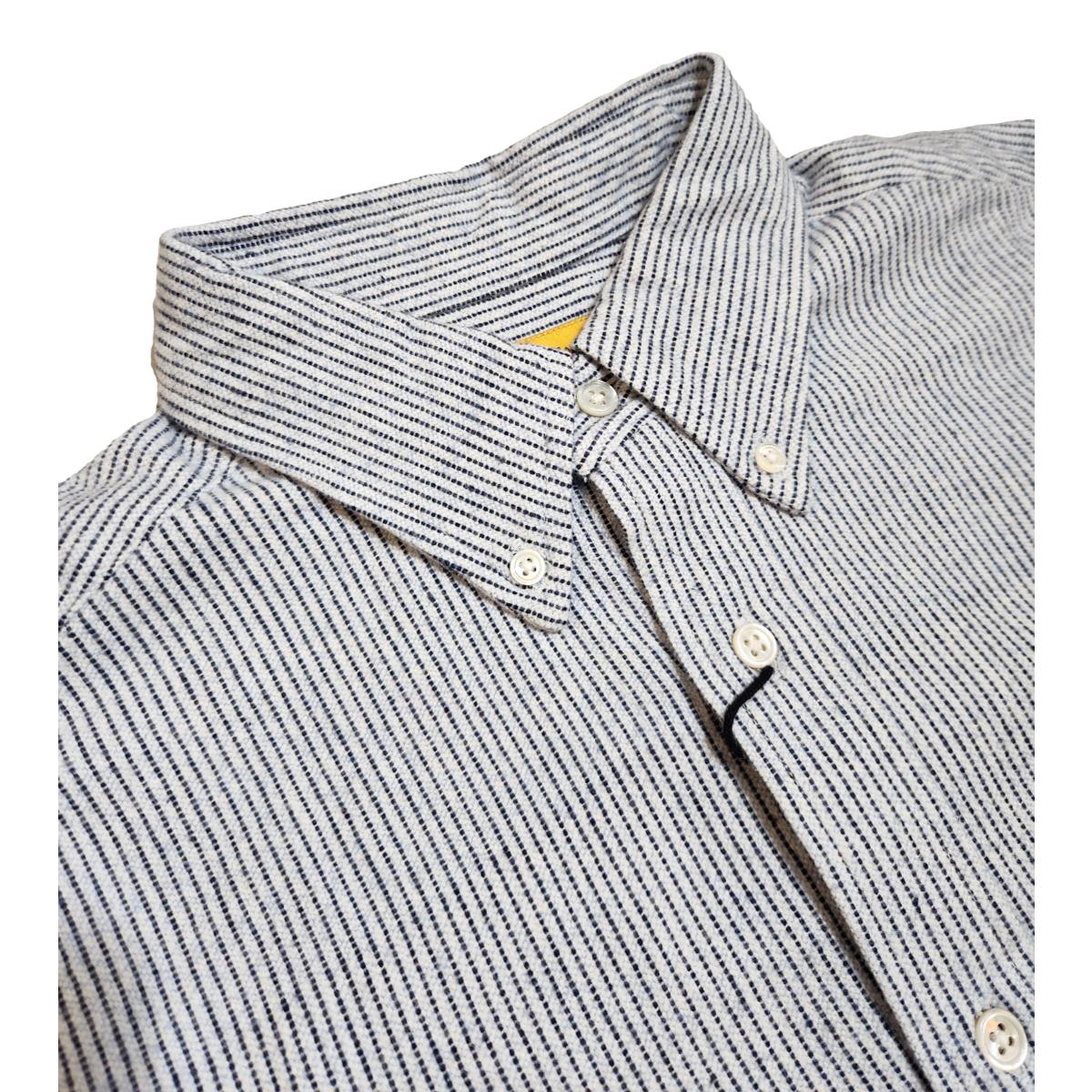 No5 Classic Button Down Shirt Blue Striped Shirts