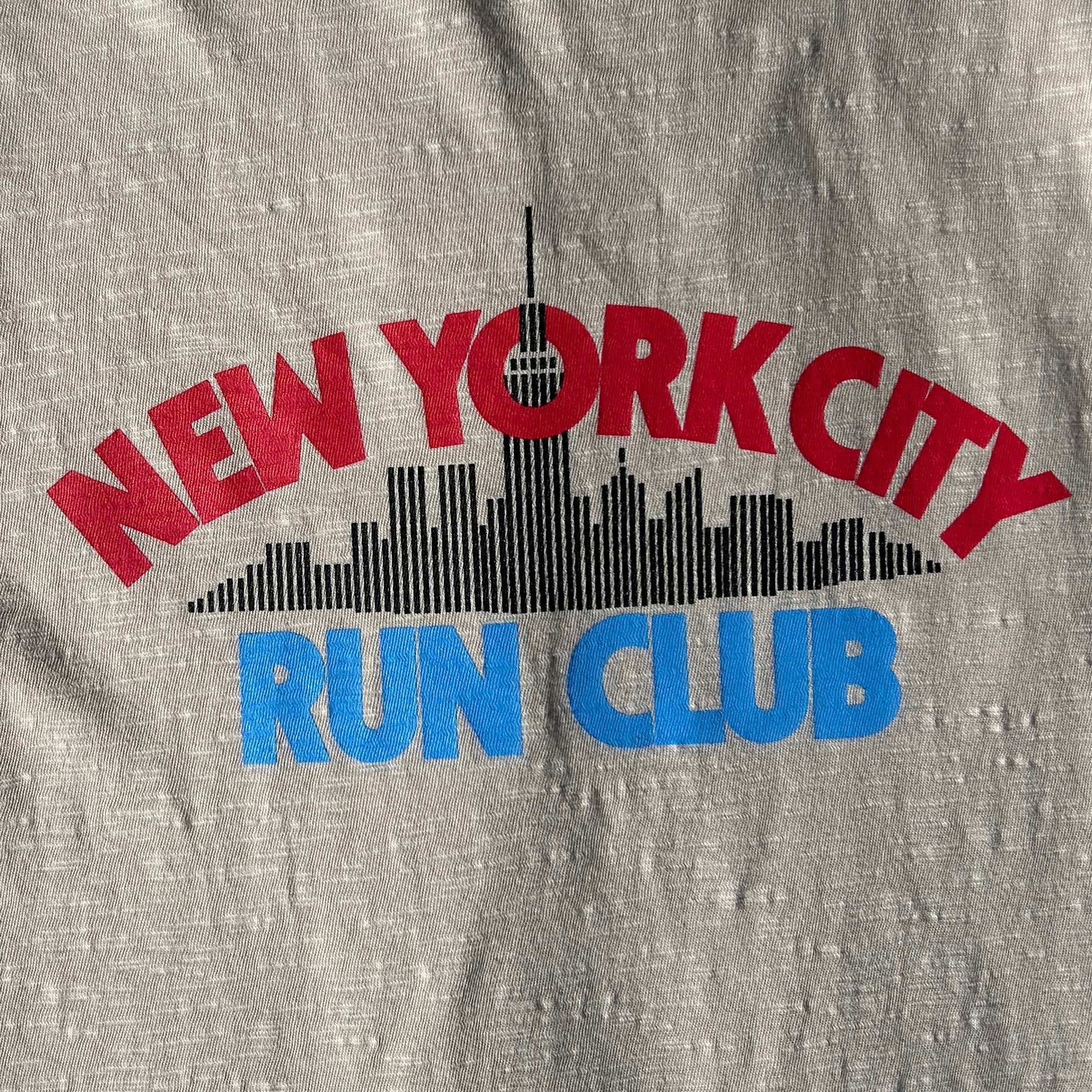NYC Run Club Crew Neck Tee Oatmilk - T-shirt