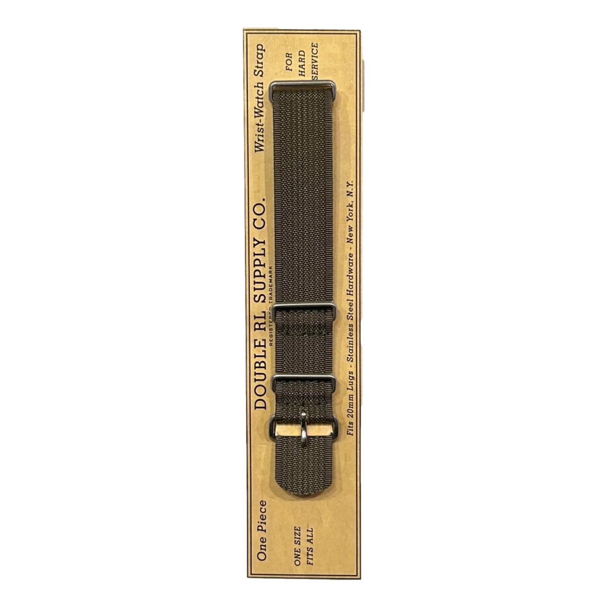 Nylon Watch Strap Dark Olive - Watch Strap