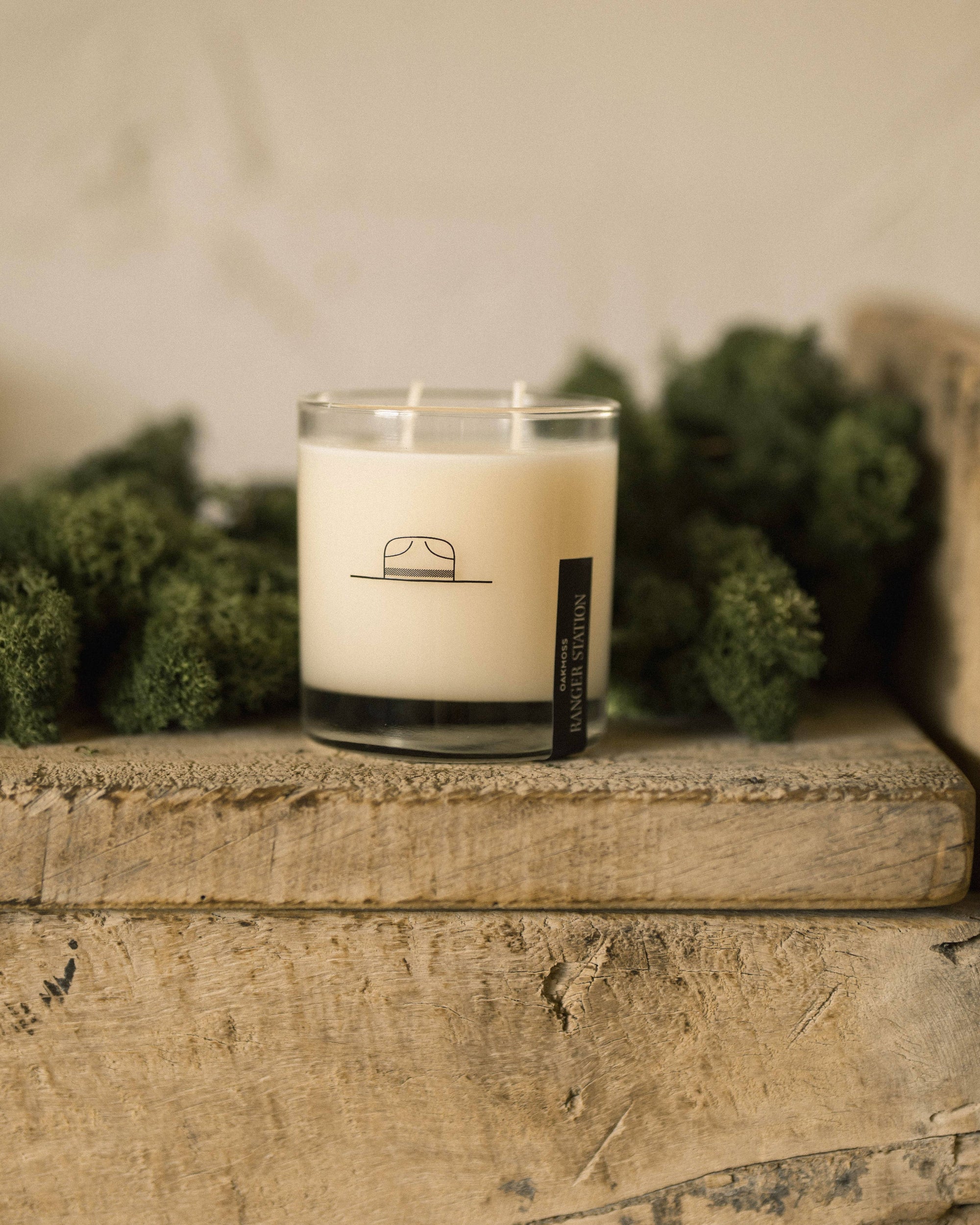 Oakmoss Candle: 11 oz Rocks Glass - Candle