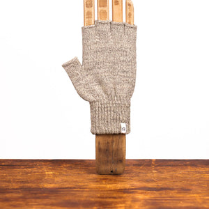 Upstate Stock - Oatmeal Melange Fingerless Ragg Wool