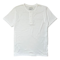 Organic Cotton Short Sleeve Henley White - Henley