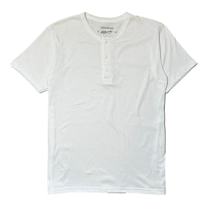 Organic Cotton Short Sleeve Henley White - Henley